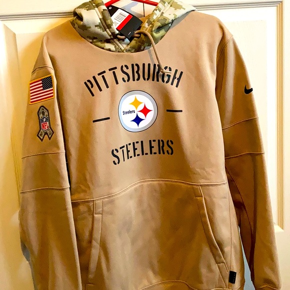 NFL Other - NWT Pittsburgh Steelers men’s L hooded sweatshirt